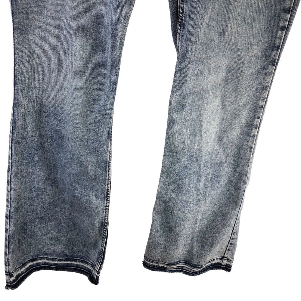 Old Navy Highest High Rise Skinny Flare Jeans Sz 10 Light Blue Acid Wash - Picture 5 of 7